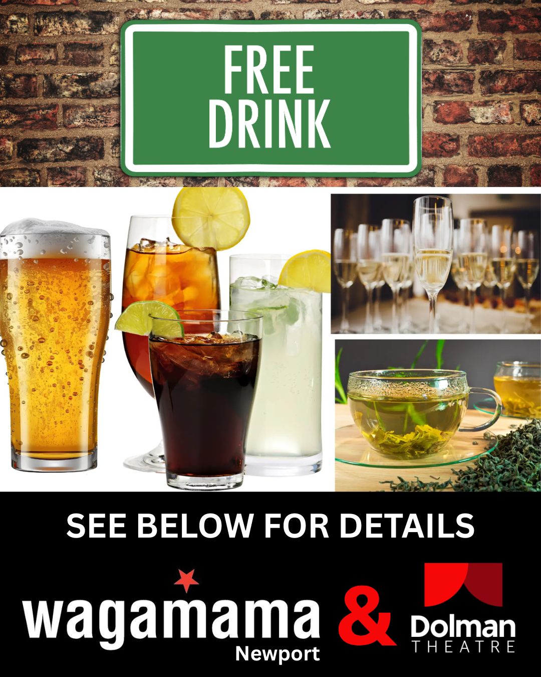 Free Drink at Wagamama Newport